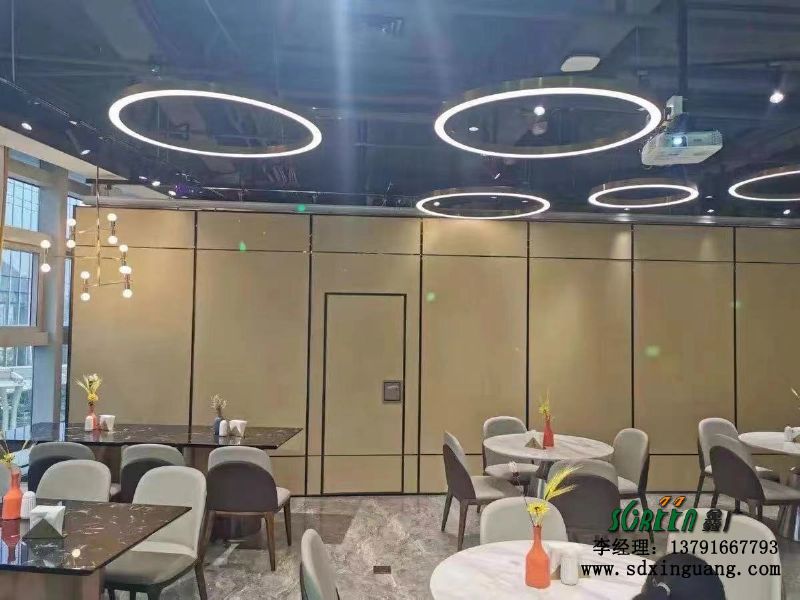 濰坊酒店活動隔斷墻飯店包廂，移動折疊推拉隔斷